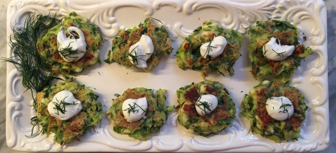 Zucchini Fritters make a great appetizer or side dish.