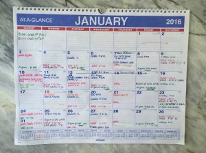 January calendar