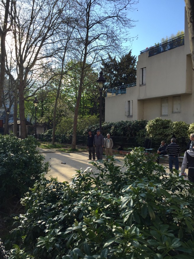 playing boules in paris