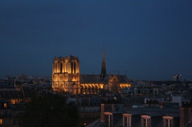 Notre Dame at night